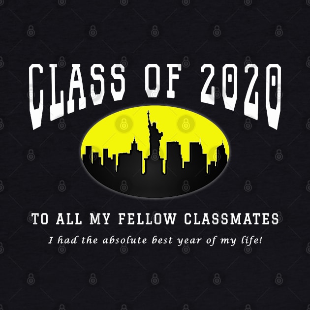 Class of 2020 - Blue, Yellow and White Colors by The Black Panther